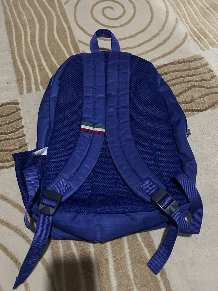 Mavi Fermuarlı Kadın Sırt Çantası Orjinal ürün - Görsel 2