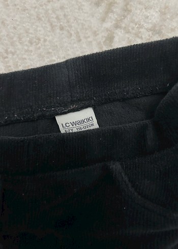 Siyah kadife çocuk tayt - Görsel 6