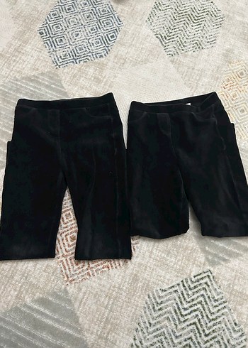 Siyah kadife çocuk tayt - Görsel 7