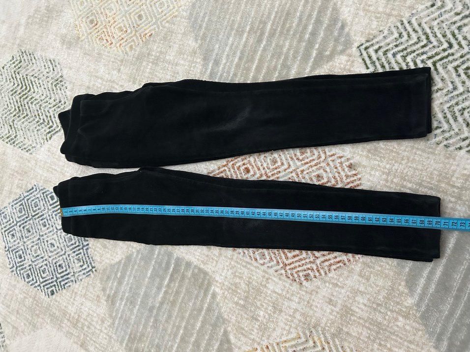 Siyah kadife çocuk tayt - Görsel 2