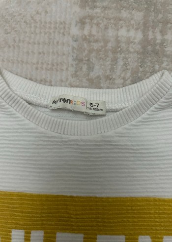 Beyaz Uzun Kollu Kız Sweatshirt - Görsel 3