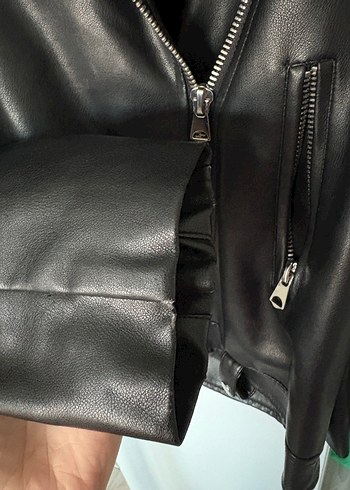 s Beden siyah Renk Stradivarius deri ceket