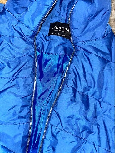 l Beden mavi Renk Saks mavisi unisex mont