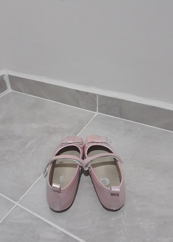 Kız Çocuk Pembe Tokalı Babet Ayakkabı - Görsel 3