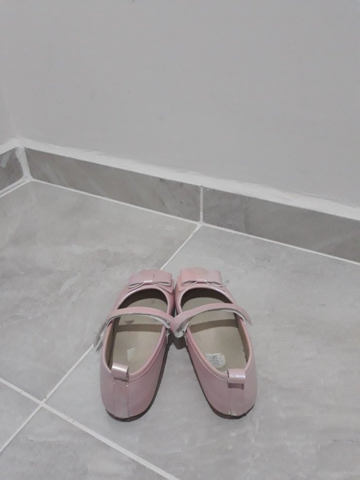 Kız Çocuk Pembe Tokalı Babet Ayakkabı - Görsel 3