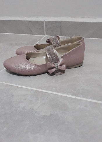 Kız Çocuk Pembe Klasik Babet Ayakkabı - Görsel 3