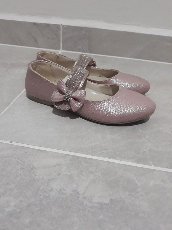 Kız Çocuk Pembe Klasik Babet Ayakkabı - Görsel 2
