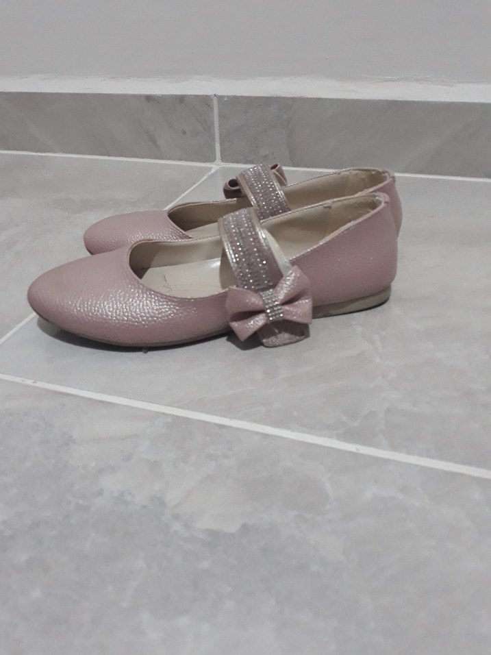 Kız Çocuk Pembe Klasik Babet Ayakkabı - Görsel 3