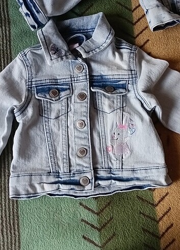 Mevsimlik kız bebek kot ceket 