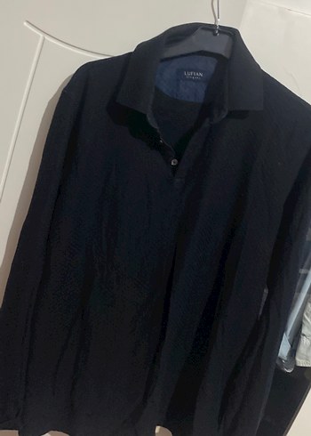 Siyah Erkek Keten Gömlek Uzun Kol - Görsel 3