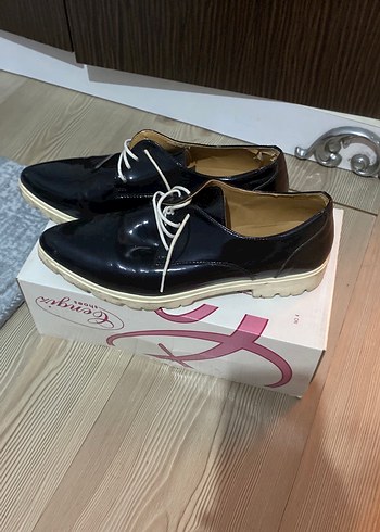 Parlak Siyah Stiletto Topuklu Kadın Klasik Ayakkabı - Görsel 3