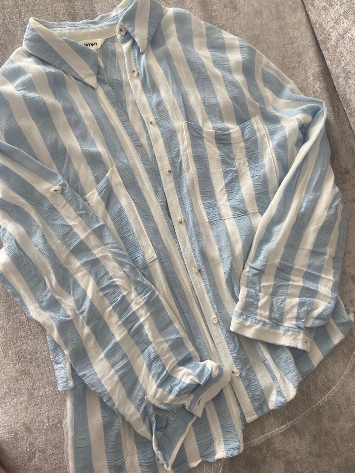 Bohem Midi Yüksek Yakalı Kadın Gömlek - Görsel 2