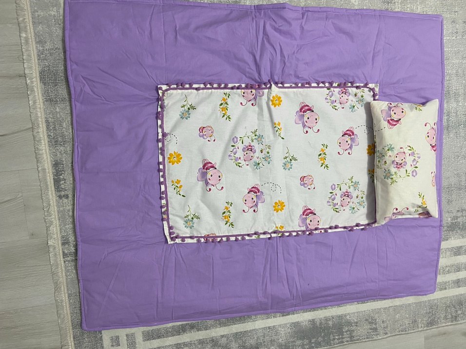 Pamuk kumaş bebek surpriz yastık - Görsel 3