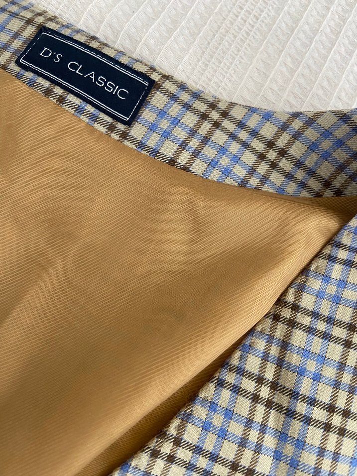 Düğmeli Kareli Klasik Yelek( DS DAMAT) - Görsel 3