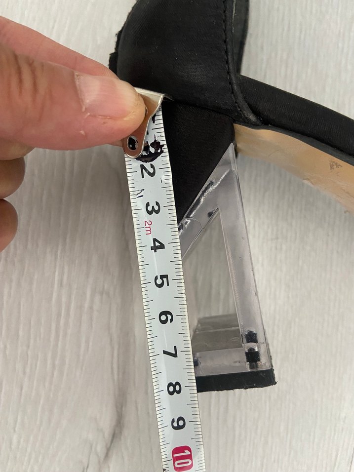 Kemerli Siyah taşlı Stiletto Topuklu Ayakkabı - Görsel 5