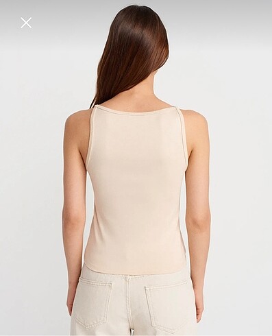 Dilvin Halter Yaka Top - Taş