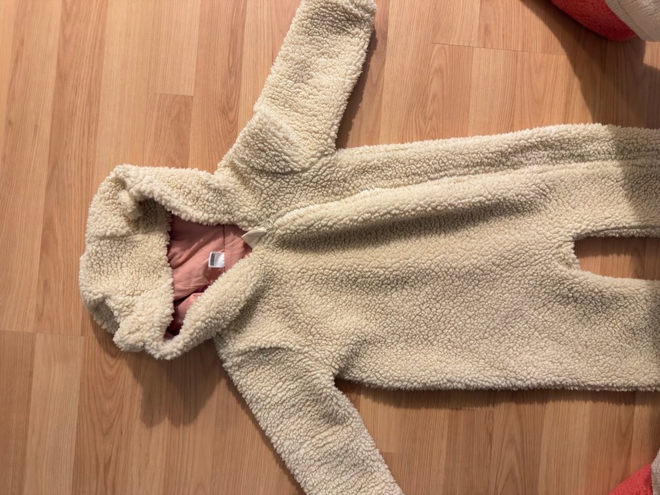 Bebek  çocuk Peluş Tulum Bej - Görsel 4