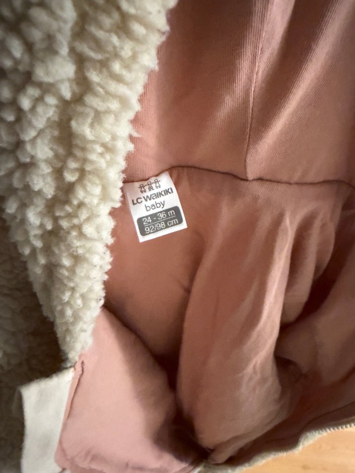 Bebek  çocuk Peluş Tulum Bej - Görsel 5