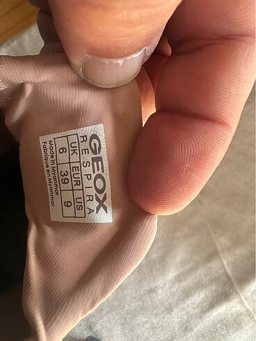 39 Beden ten rengi Renk Geox spor ayakkabı