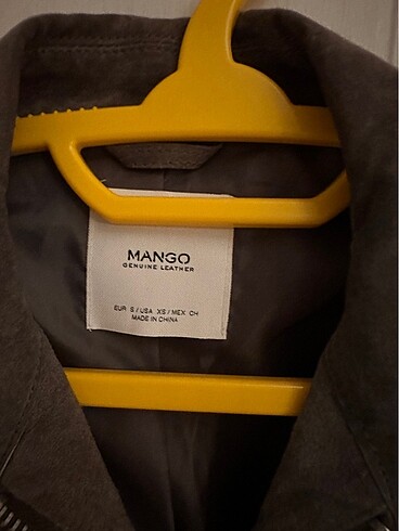 Mango mango gri suet ceket
