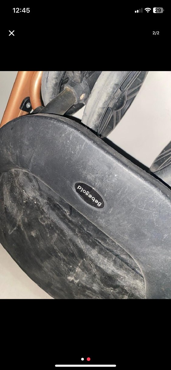 Kompakt Katlanabilir Siyah Bebek Arabası - Görsel 2