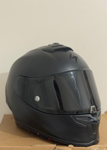 ORİJİNAL SCORPİON EXO R1 AİR L BEDEN MAT SİYAH İNTERCOMLU - Görsel 2