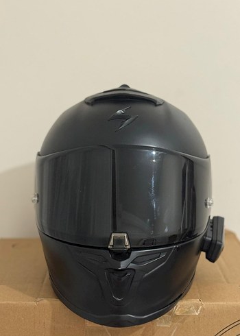 ORİJİNAL SCORPİON EXO R1 AİR L BEDEN MAT SİYAH İNTERCOMLU - Görsel 3