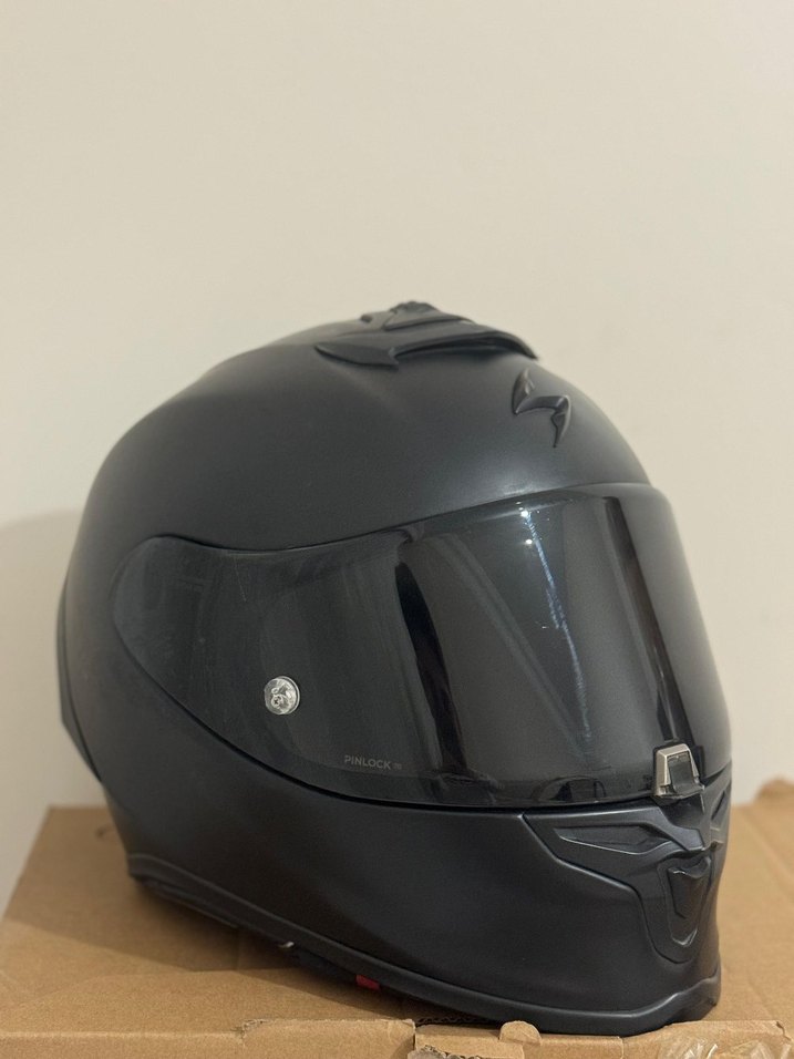 ORİJİNAL SCORPİON EXO R1 AİR L BEDEN MAT SİYAH İNTERCOMLU - Görsel 2