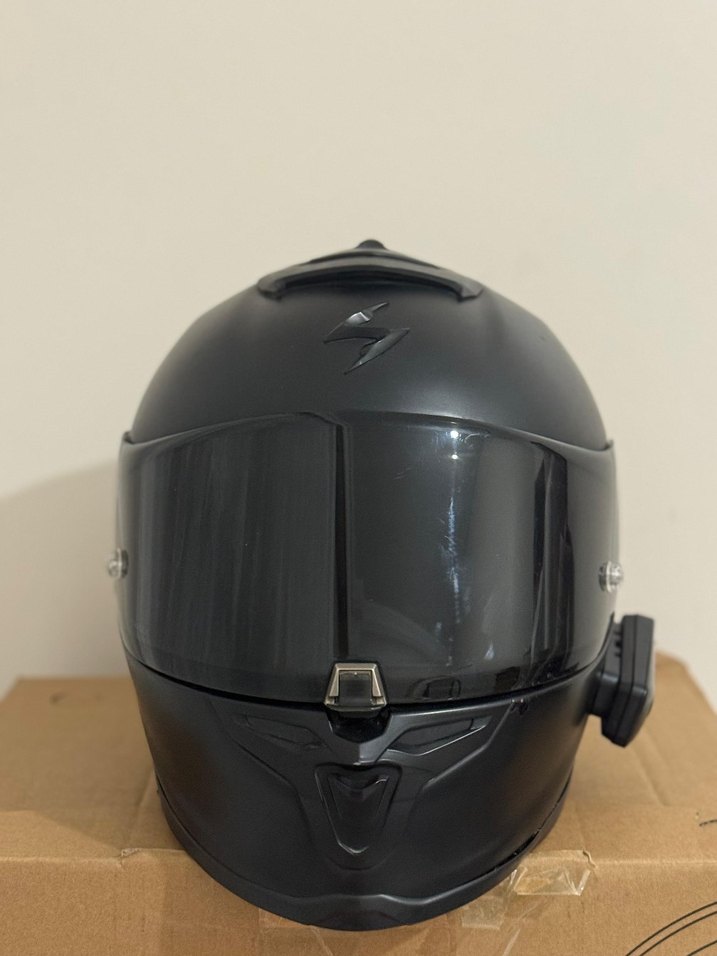 ORİJİNAL SCORPİON EXO R1 AİR L BEDEN MAT SİYAH İNTERCOMLU - Görsel 3