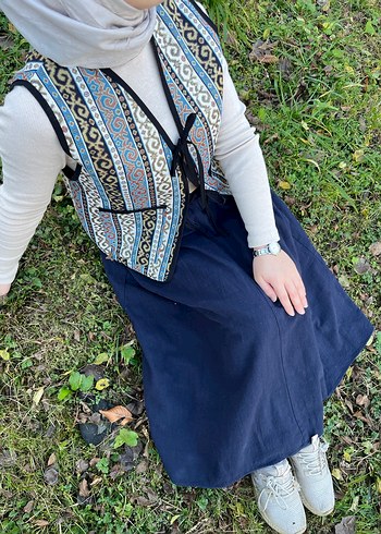 Desenli güneş yelek - Görsel 2