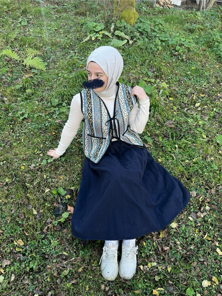 Desenli güneş yelek - Görsel 3