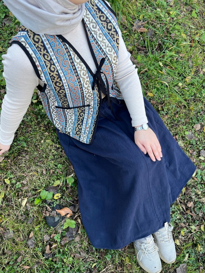 Desenli güneş yelek - Görsel 2