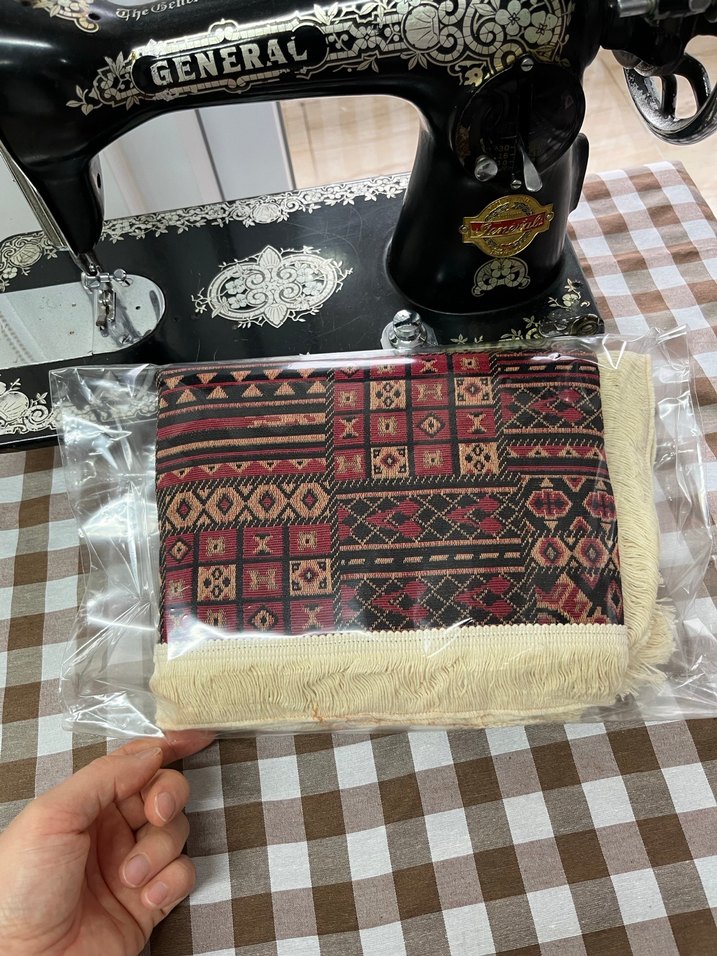 Bordo Etnik Desenli Püsküllü runner - Görsel 4