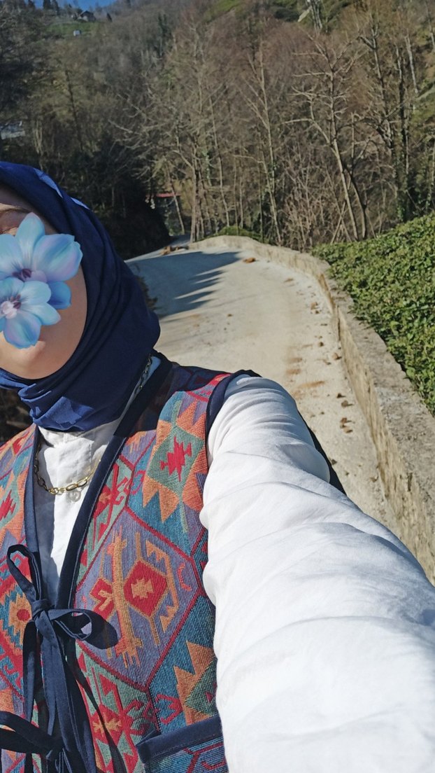 Etnik Desenli Okyanus Kadın Yelek - Görsel 2