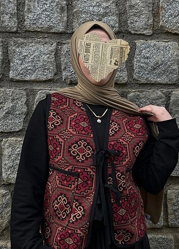 Ateşböceği vintage yelek 