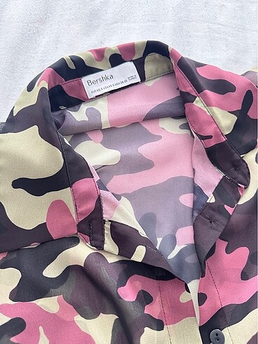 Bershka Transparan gömlek bershka geniş kalıp