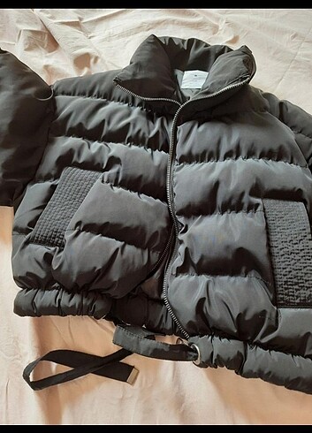 l Beden siyah Renk Şişme mont