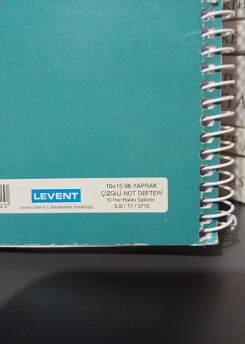 Beden Renk Pastel Mavi Donut Tasarımlı Defter