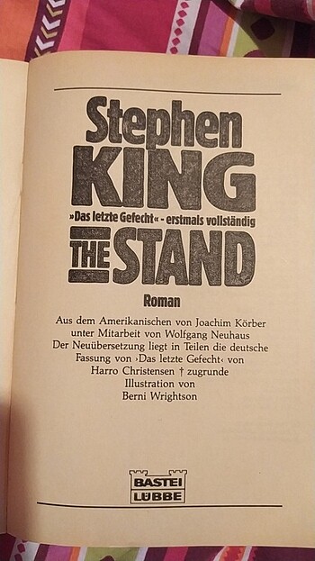  Beden Renk Stephen king the stand