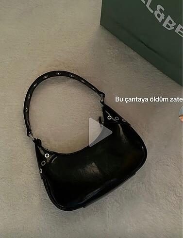 Siyah Pull and bear çanta