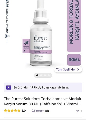 THE PUREST TORBALANMA VE MORLUK KARŞITI SERUM