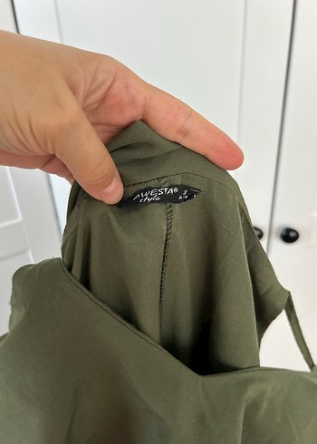 Zara Haki midi boy Elbise