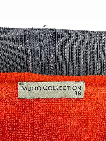 38 Beden turuncu Renk Mudo Midi Etek %70 İndirimli.
