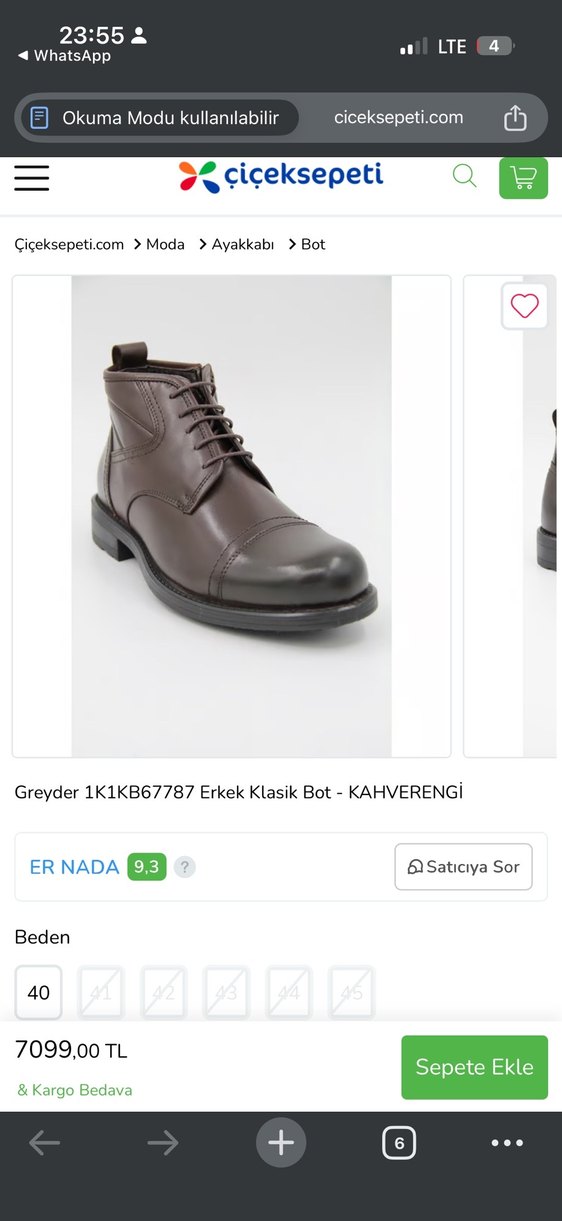 GREYDER Erkek Kahverengi Deri Bot - Görsel 5