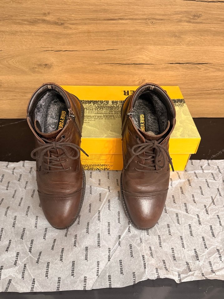 GREYDER Erkek Kahverengi Deri Bot - Görsel 3