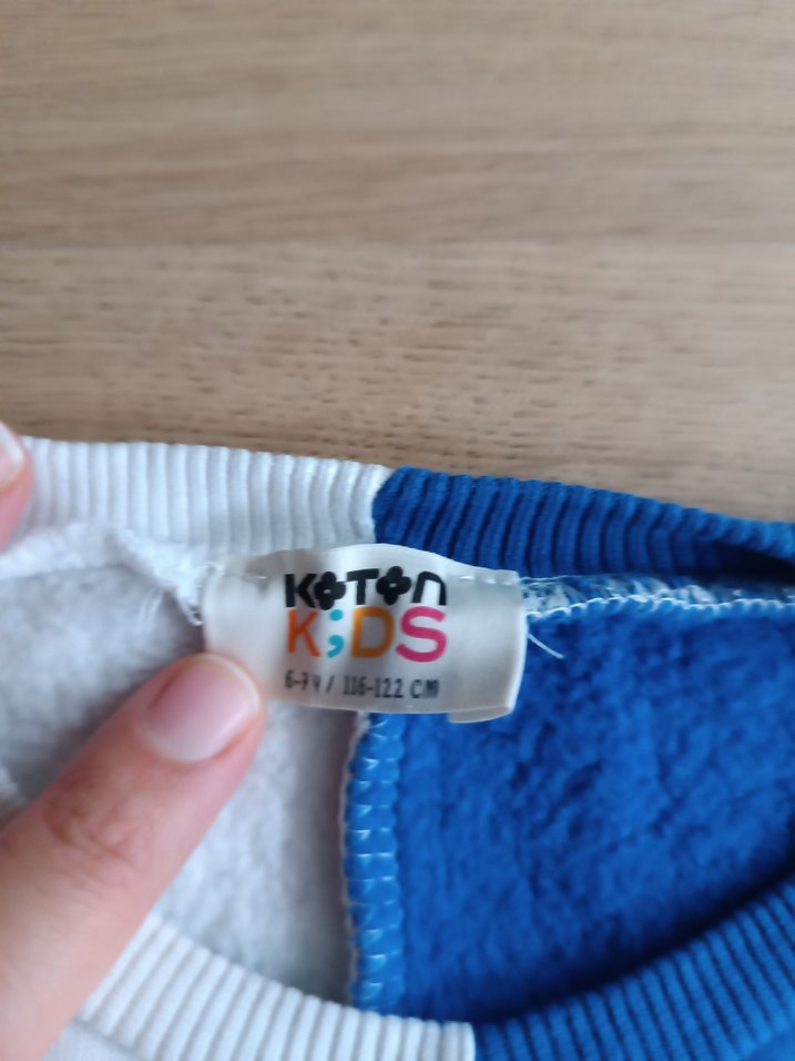 Renkli Baskılı Mavi Erkek çocuk Sweatshirt - Görsel 3