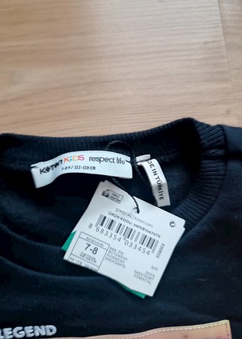 Erkek Çocuk Siyah Uzun Kollu Baskılı Sweatshirt - Görsel 3