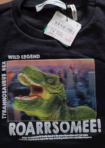 Erkek Çocuk Siyah Uzun Kollu Baskılı Sweatshirt - Görsel 2