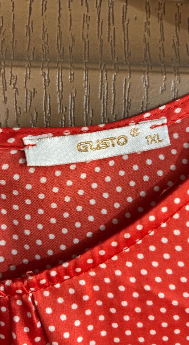 Kırmızı V Yaka Piliseli Kolsuz Bluz - Görsel 2