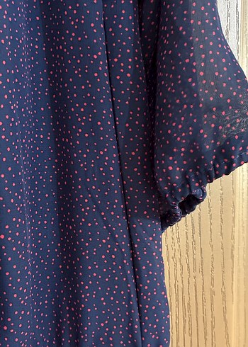 Mor Bohem Uzun Kollu Kadın Elbise - Görsel 4